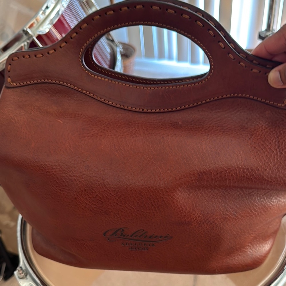 Baldinini Brown Leather Handbag - Picture 7 of 7